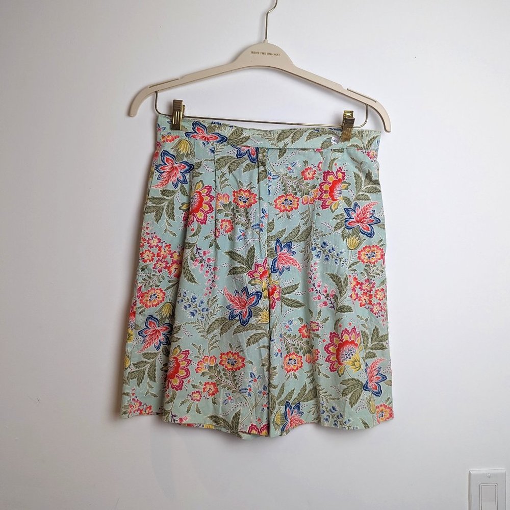 Handmade Vintage Wide-Leg Long Shorts